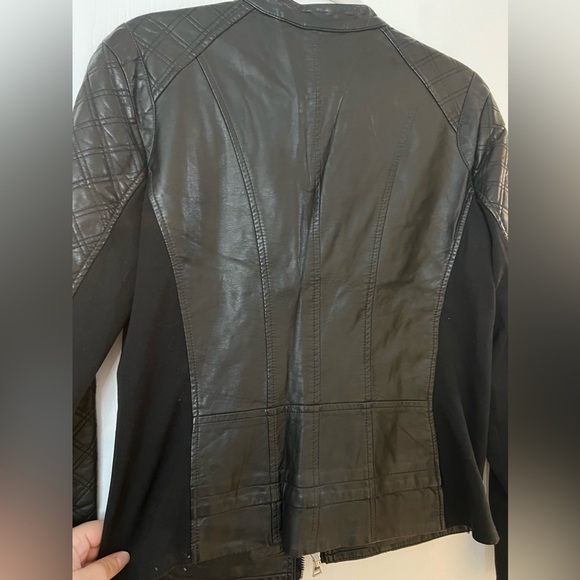 Express Women’s Faux Leather Moto Jacket - Picture 7 of 16